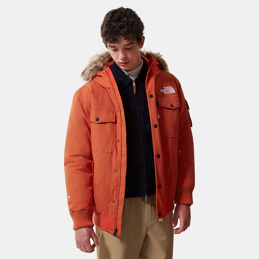 The North Face Waterproof Jackets Mens Australia - The North Face Gotham Orange (IDX-860125)